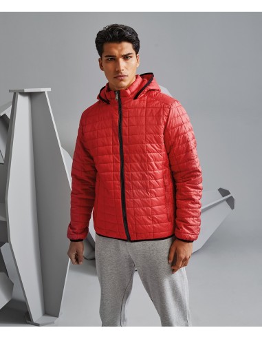 2-TS023-Veste à capuche Honeycomb homme